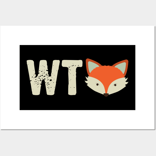 WTF What The Fox Wall Art by thingsandthings